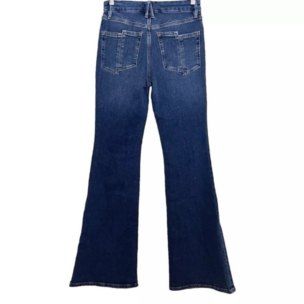 Good American Good Legs Flare Split Pocket Jeans Size 12/31 Elevated Basic Flare - Picture 9 of 15